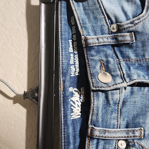 Mossimo shorts womens lace crochet denim size 2 / 26 stretch high rise - Picture 3 of 8